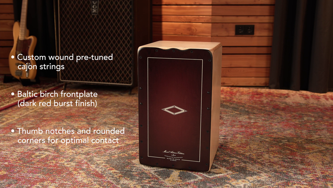 String Cajon Soleá Line, Dark Red Burst video
