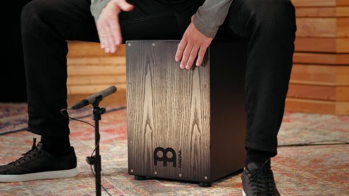 Snare Cajon, Charcoal Black Fade video