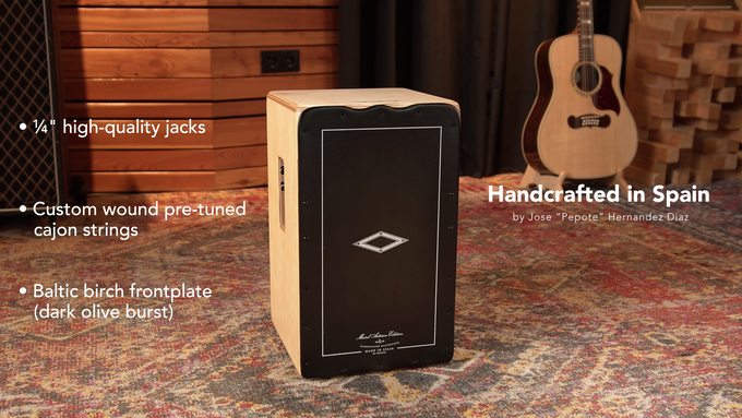 Pickup Cajon, Dark Olive Burst video