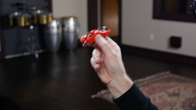 Key Ring Tambourine, Red video